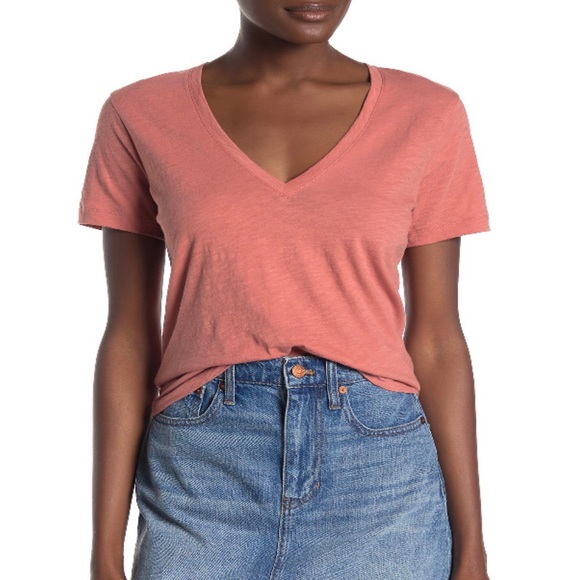 Madewell V-neck Short Sleeve T-shirt xs - Picture 1 of 2